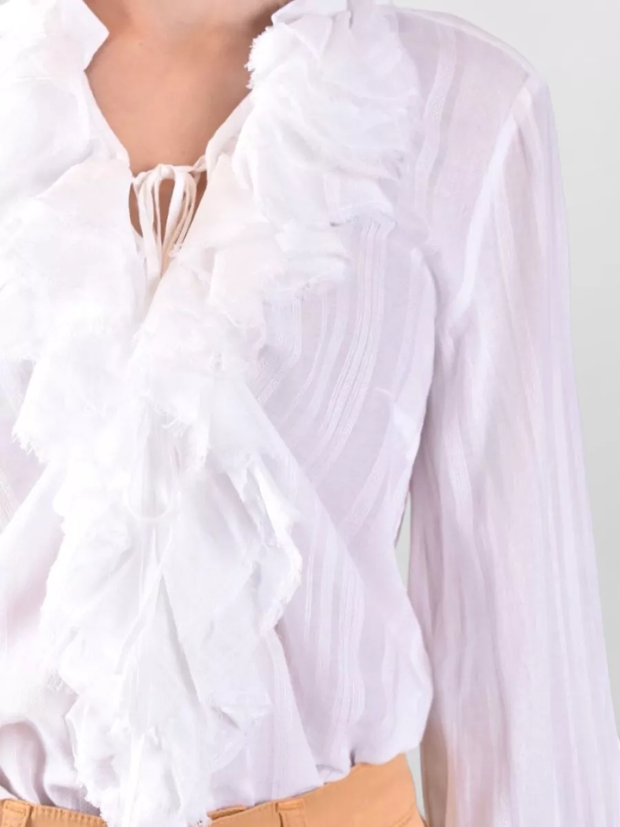 Dondup Draped Long-Sleeve Blouse