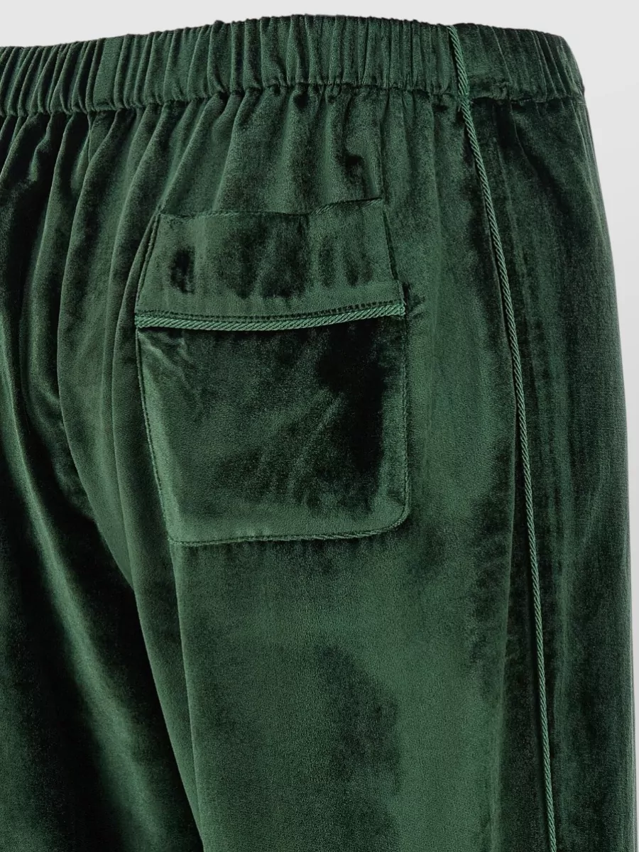 F.r.s For Restless Sleepers Velvet High-Rise Wide-Leg Trousers