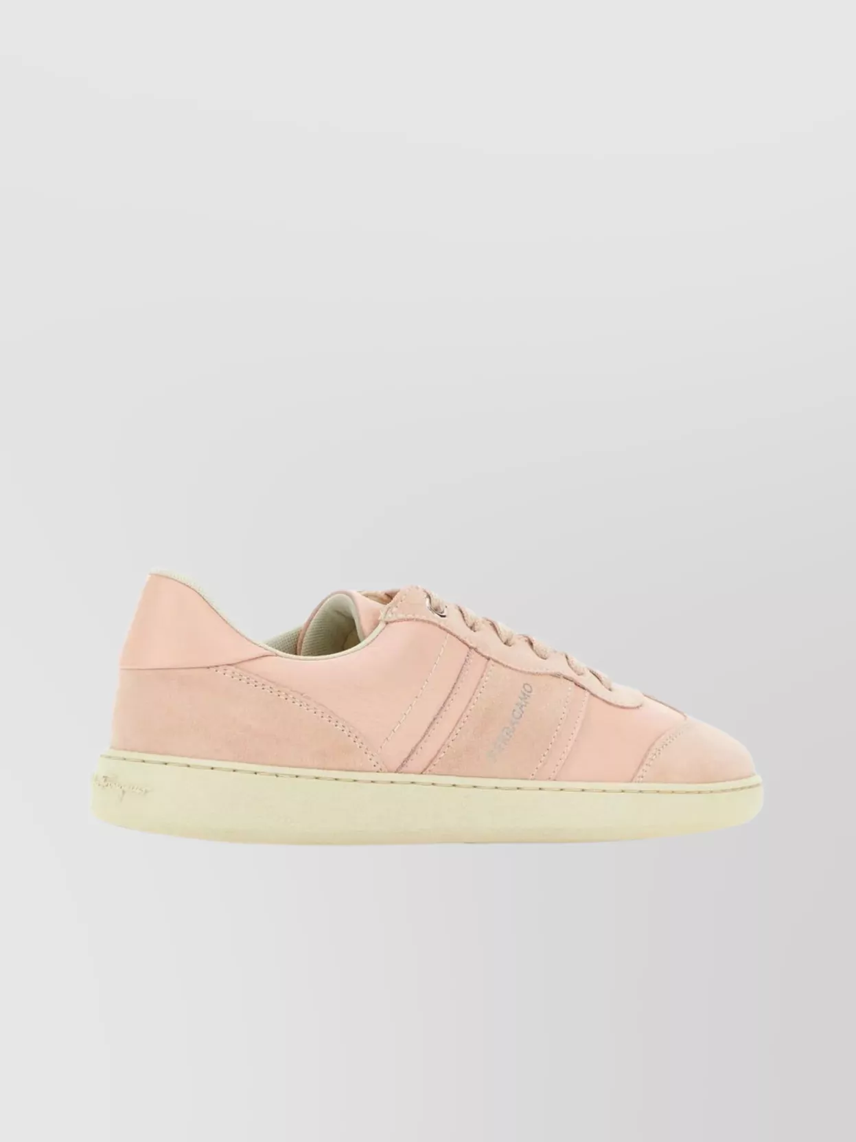 スニーカー Salvatore Ferragamo Leather And Suede Achille Sneakers FERRAGAMO Men's Achille Lace Up Leather Sneakers