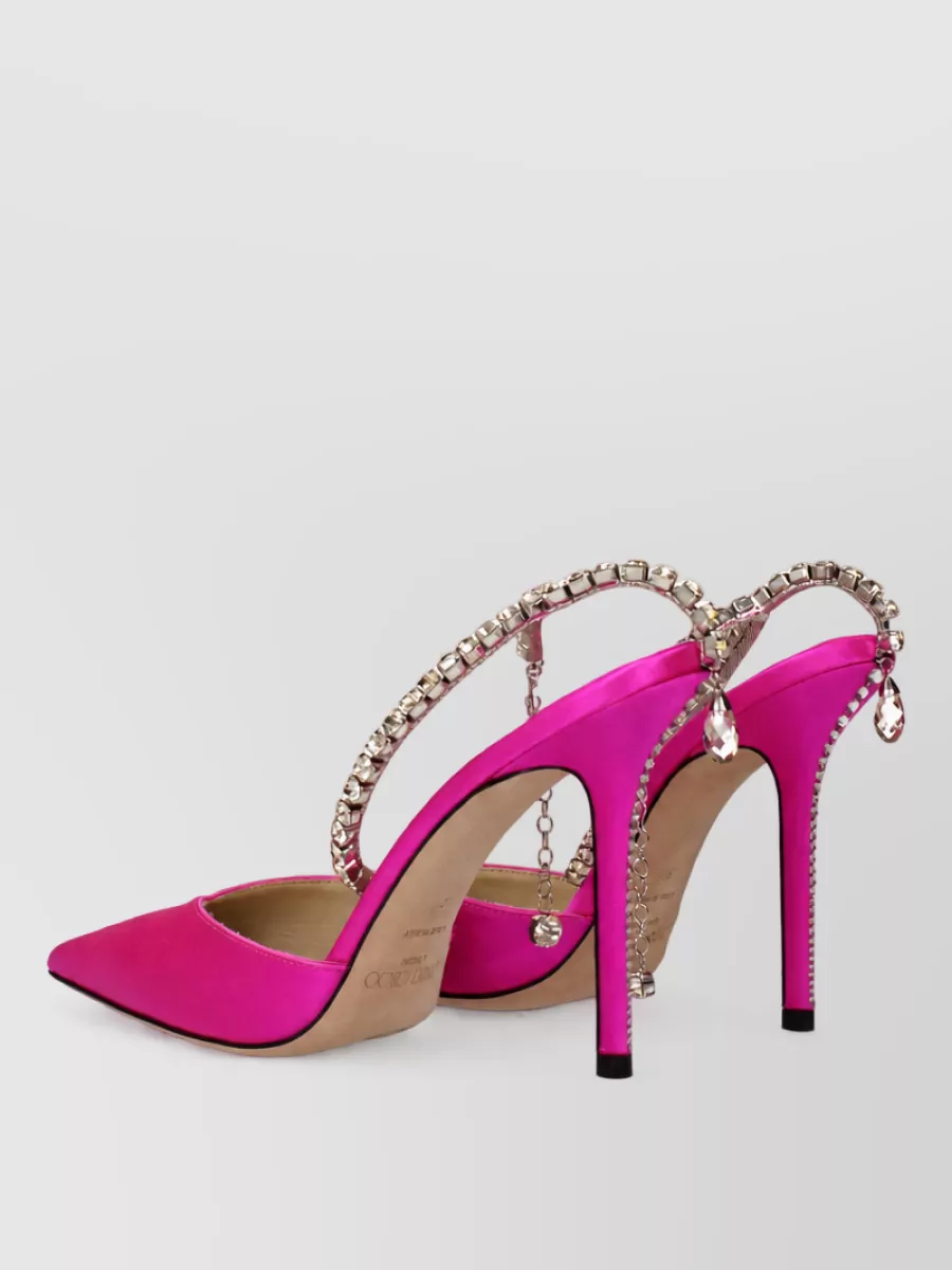 Jimmy Choo Satin Stiletto Heel Sandals