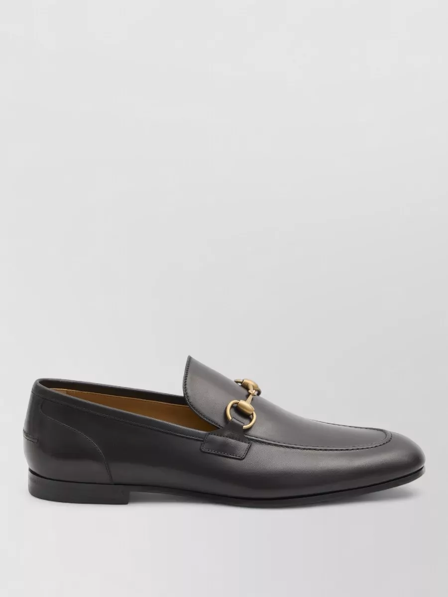 Gucci Jordaan Leather Loafers Horsebit Detail