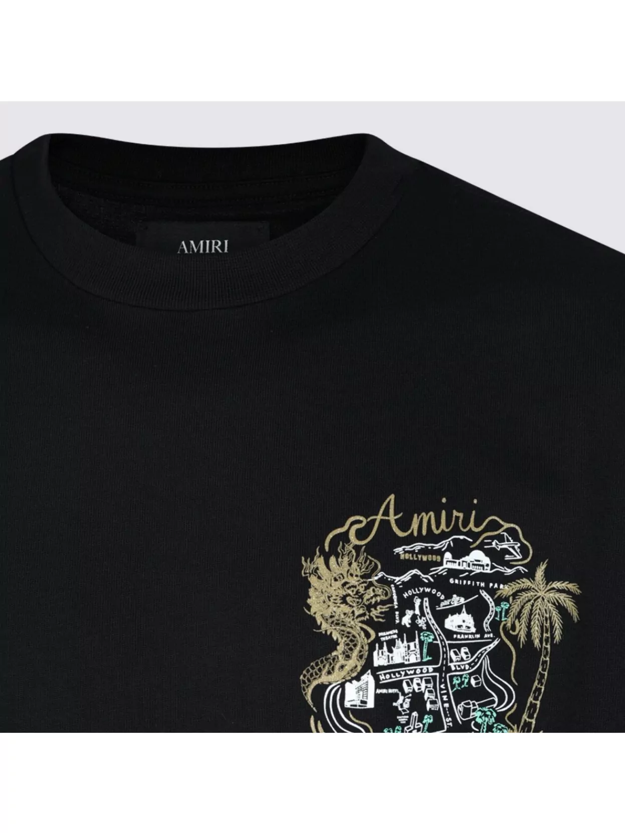 Amiri Graphic Print Crew Neck Short Sleeve Top