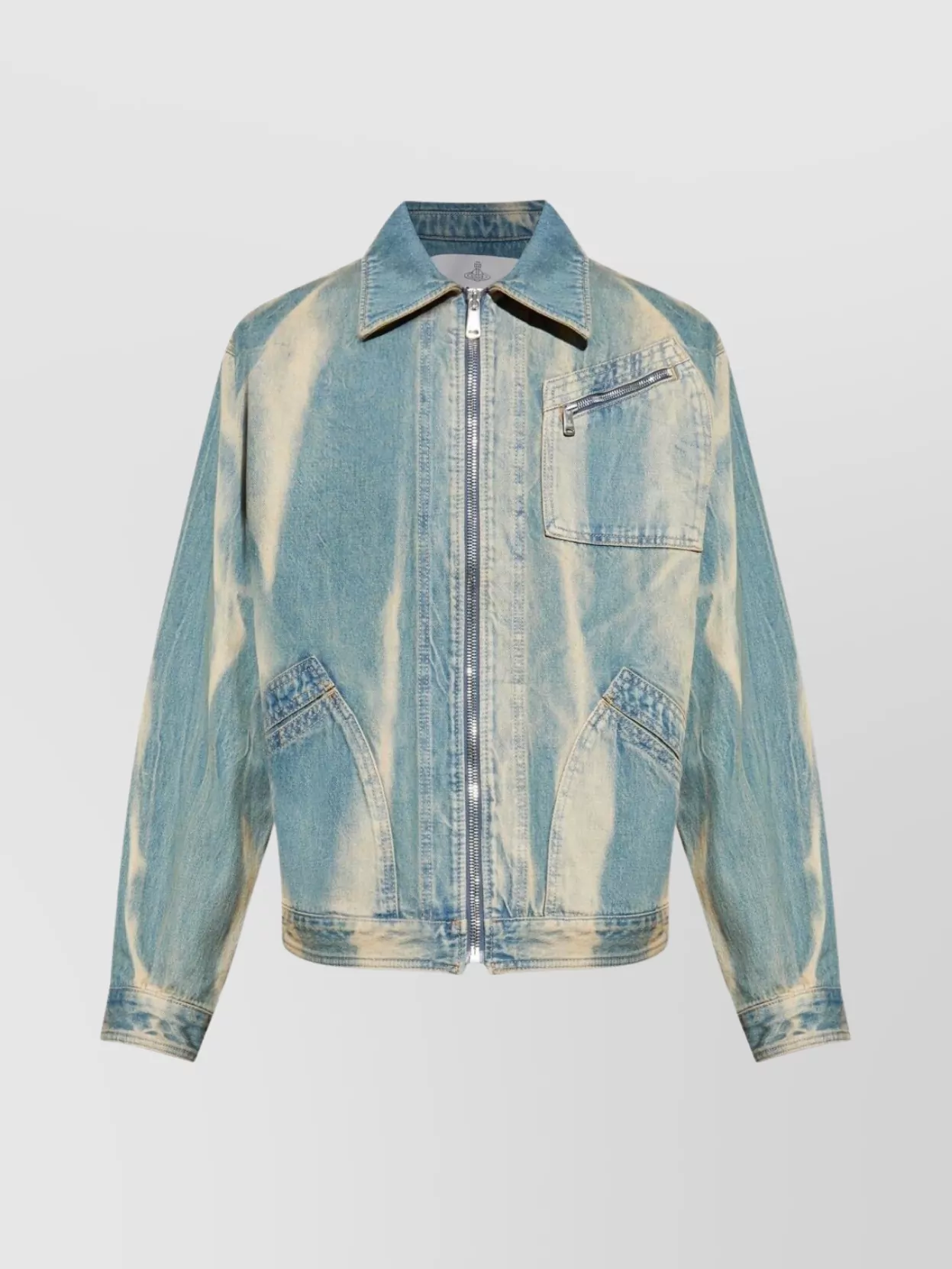 Vivienne Westwood Tailored Jacket With Button Cuffs And Pockets In Blue