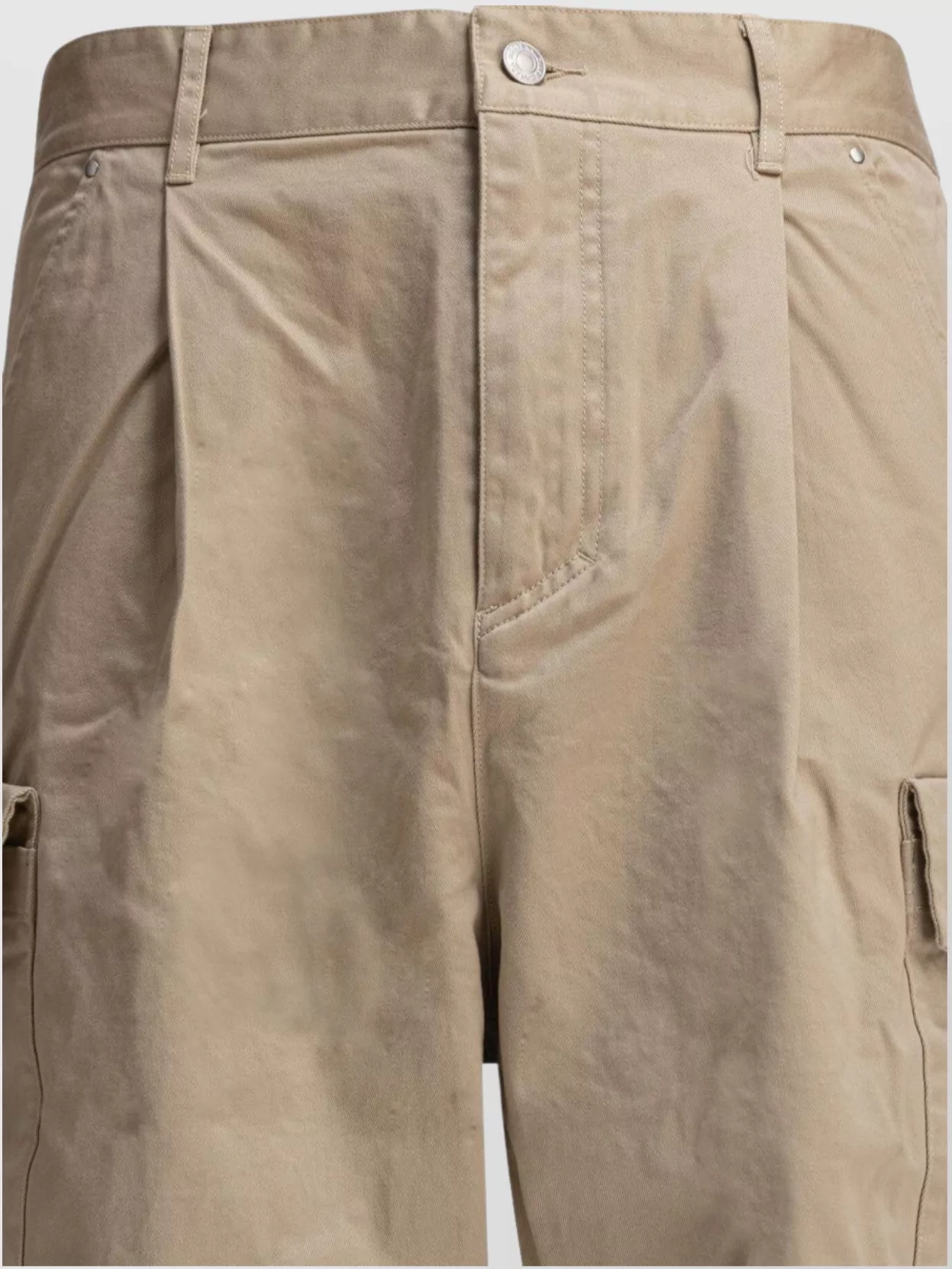 MOOSE KNUCKLES CARGO TROUSERS WITH BELT LOOPS AND POCKETS