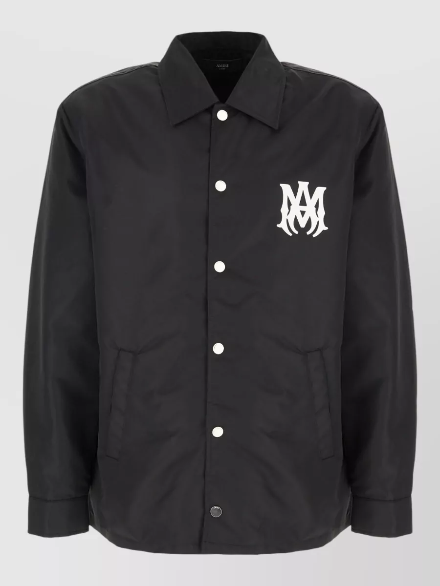 Amiri logo-print coach jacket