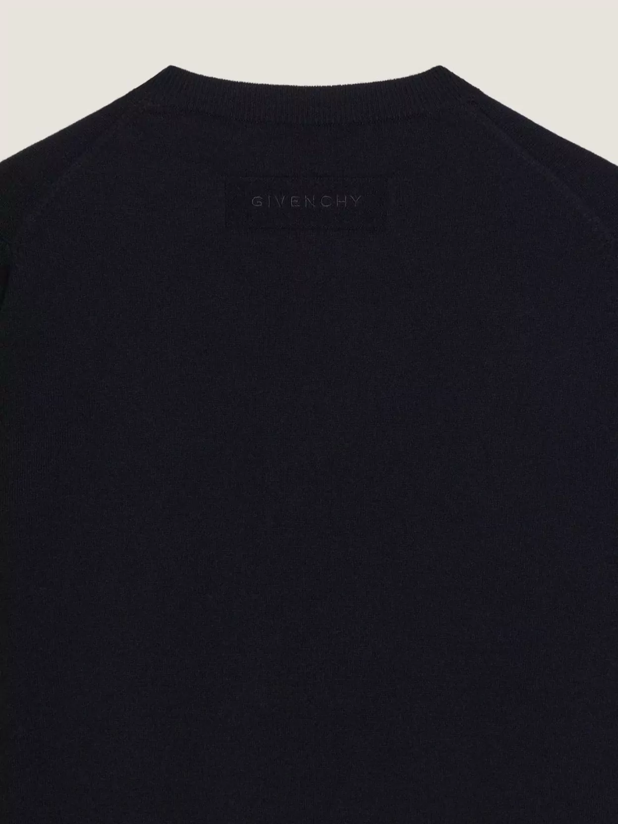 Givenchy Ribbed Crewneck Sweater Long Sleeves In Black