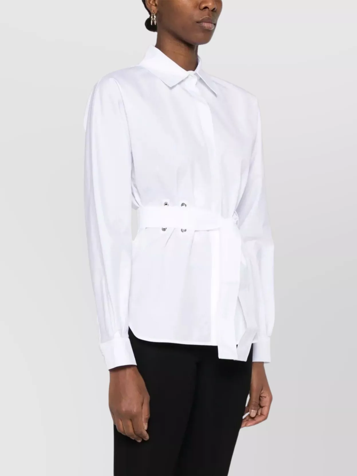 Max Mara Waist Belted Collar Neck Long Sleeves