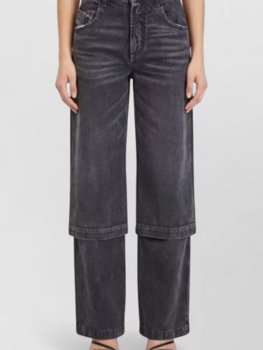 The Attico cotton wide-leg trousers