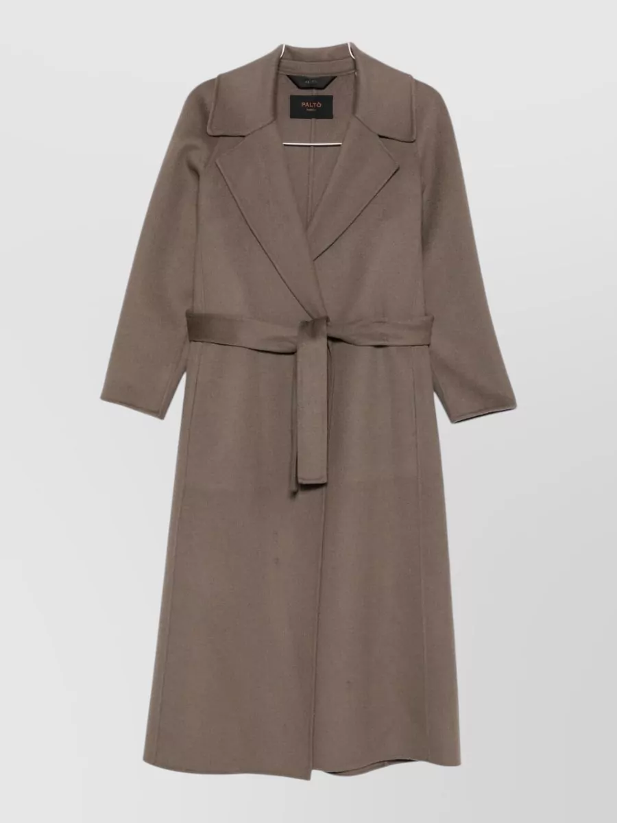 Paltò Belted single breasted coat