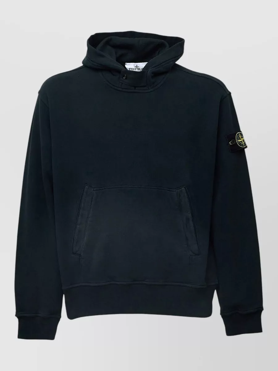 Stone Island cotton hooded sweatshirt