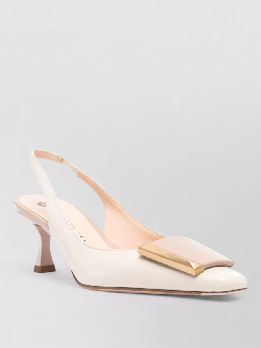 Roberto Festa Pumps High Heel Metallic Accent Kitten