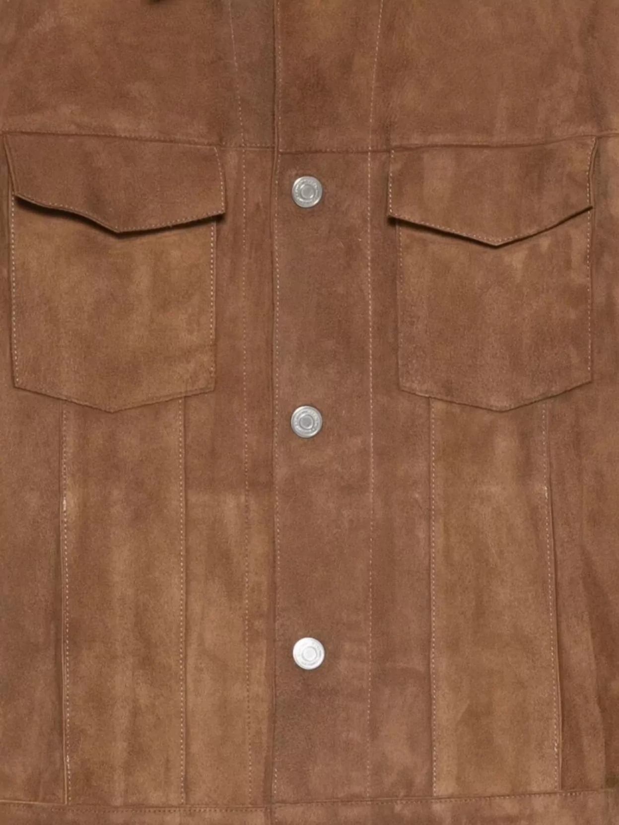 Ami Paris Suede Texture Jacket With Chest And Flap Pockets