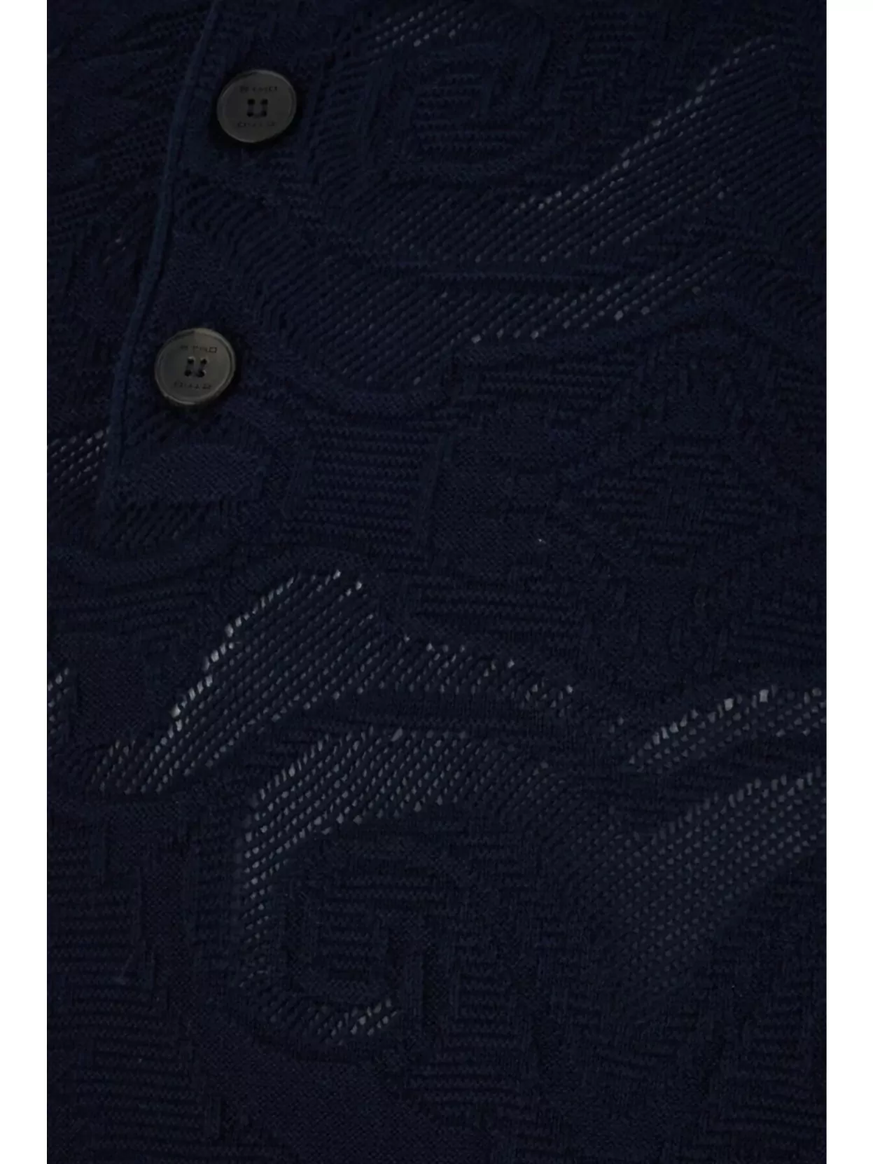 Etro Polo Shirt Cotton Textured Pattern