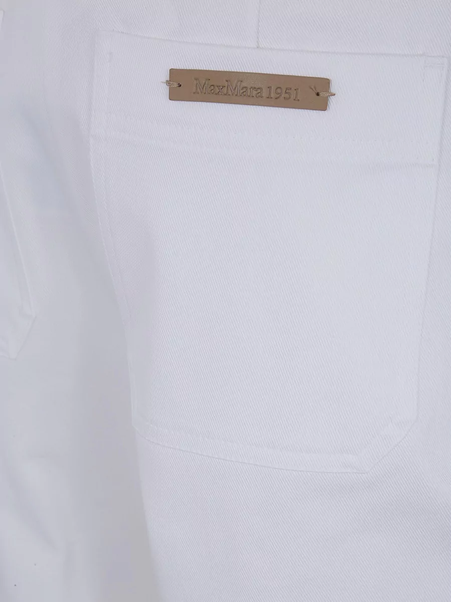 Max Mara Cotton Barrel-Leg Trousers