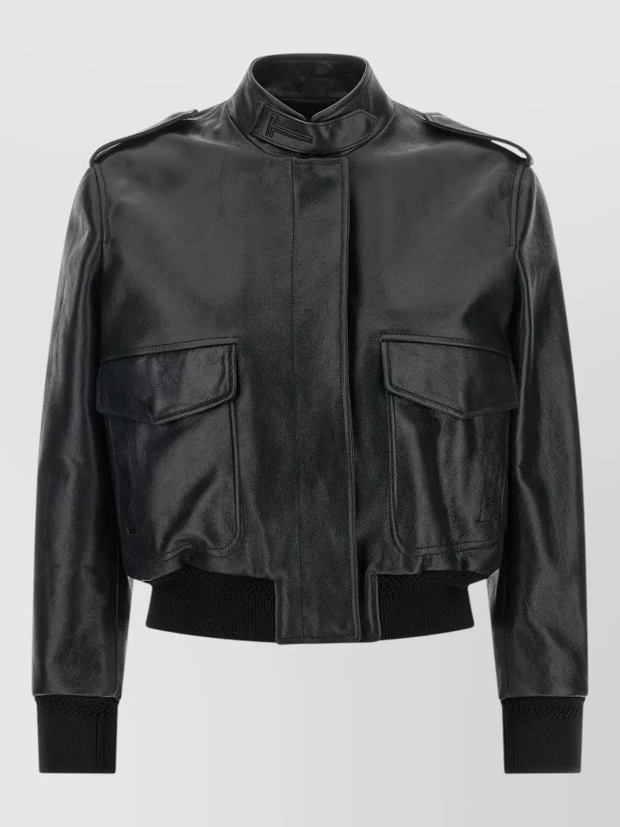 Tom Ford lambskin aviator leather jacket