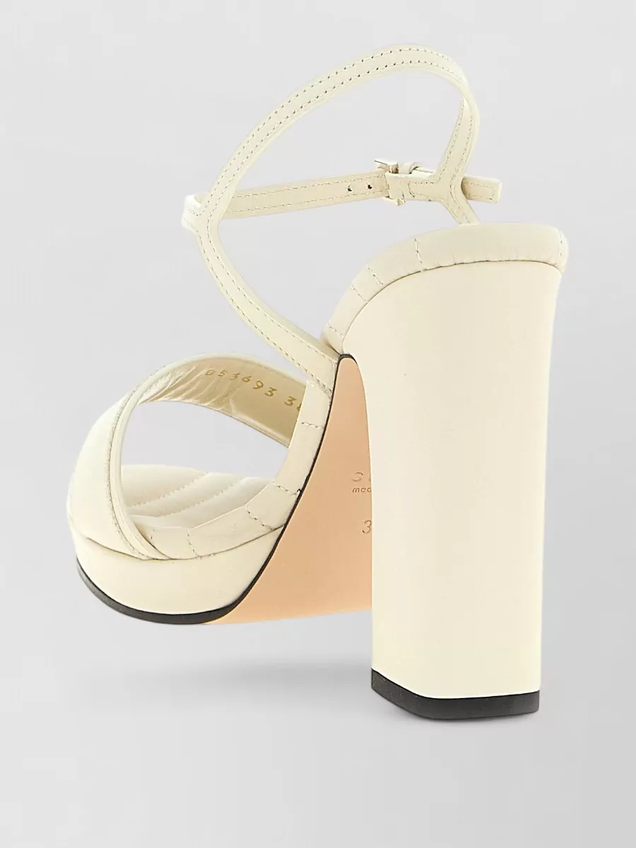 Gucci Leather Platform Sandals