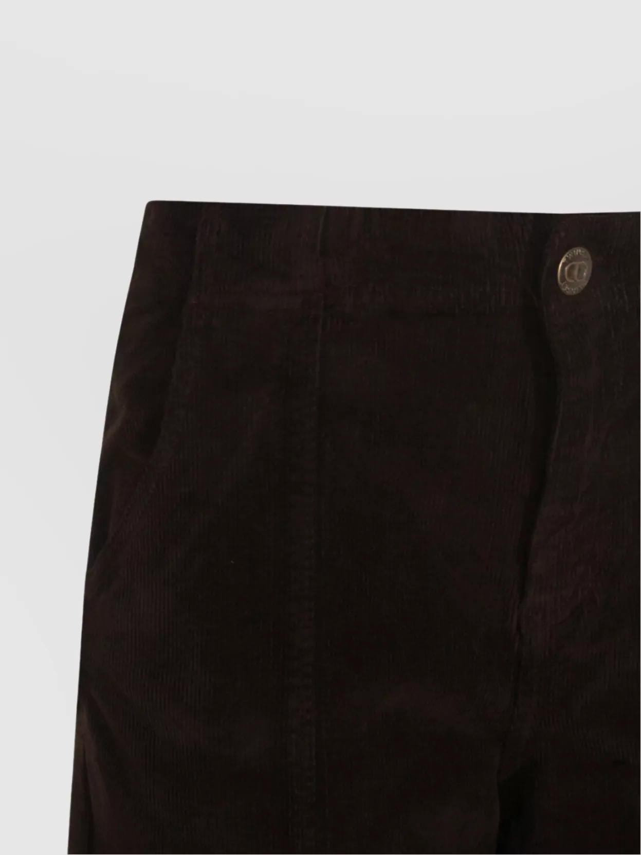 Twinset High Waist Wide Leg Trousers For Casual Wear In Black