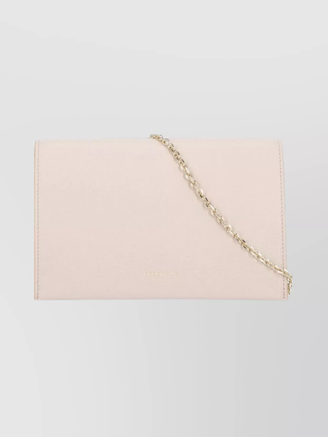 Coccinelle Chain Strap Pebbled Leather Shoulder Bag