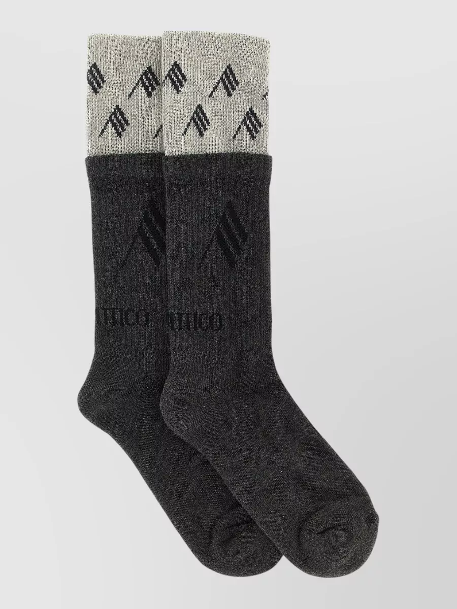 The Attico fine-knit double layer socks