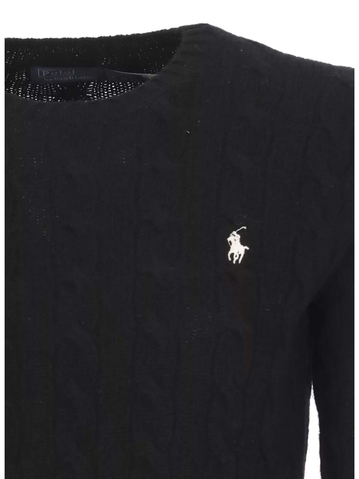 Ralph Lauren Wool Cable Knit Crewneck Sweater