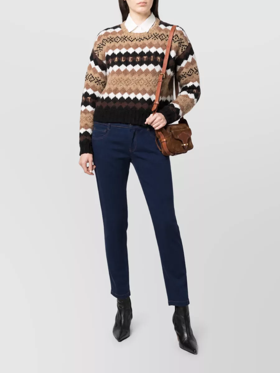 Miu Miu Denim Low-Rise Cropped Slim-Fit Jeans