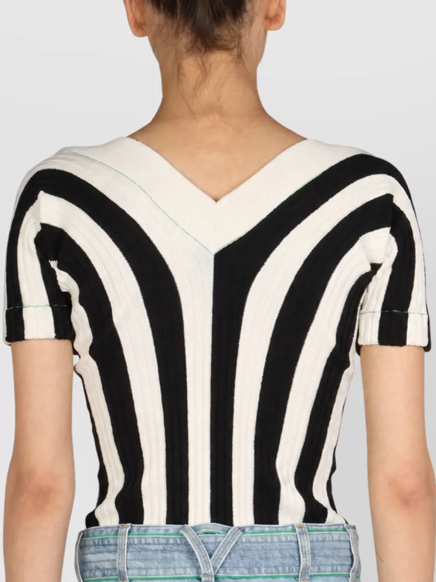 Bottega Veneta Striped Knit Top