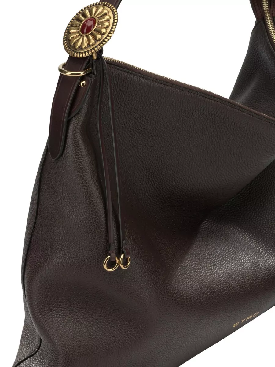 Etro Large Leather Tote Bag