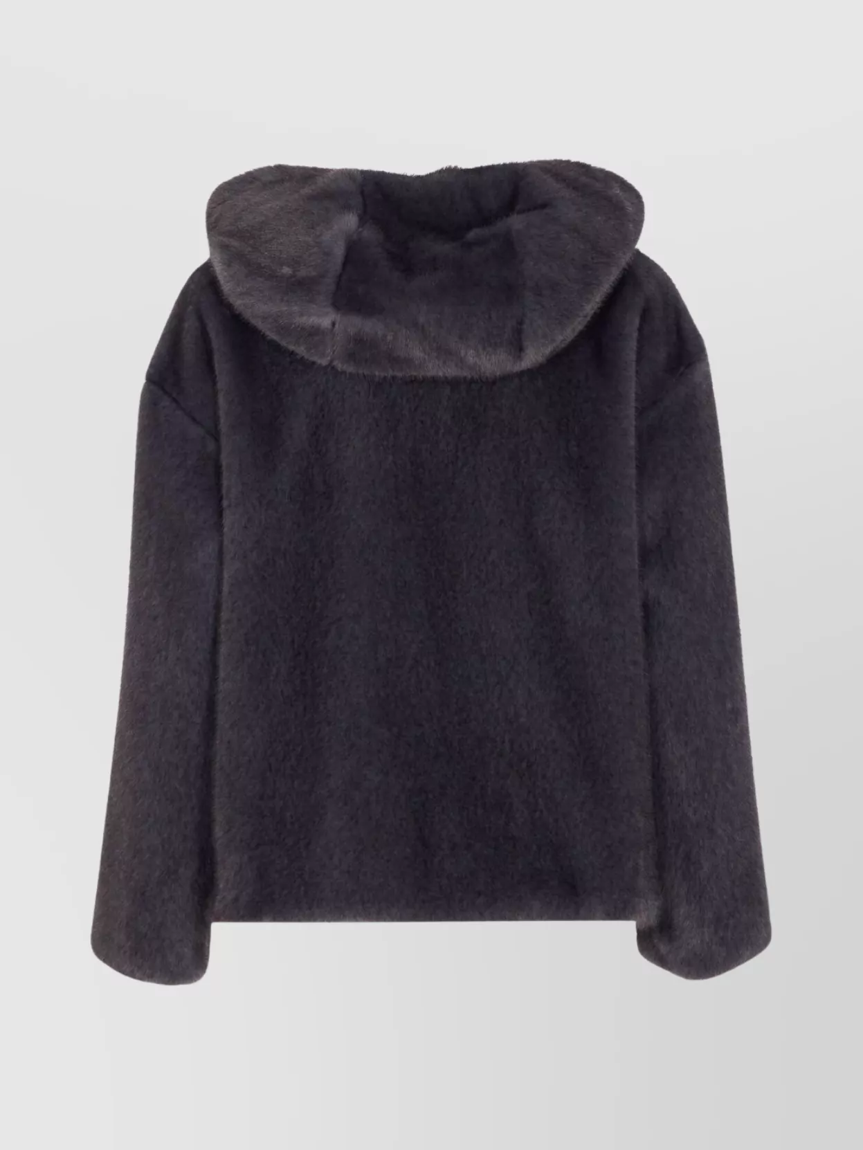 Herno Bomber Style Hooded Jacket With Drawstring Detail In Black