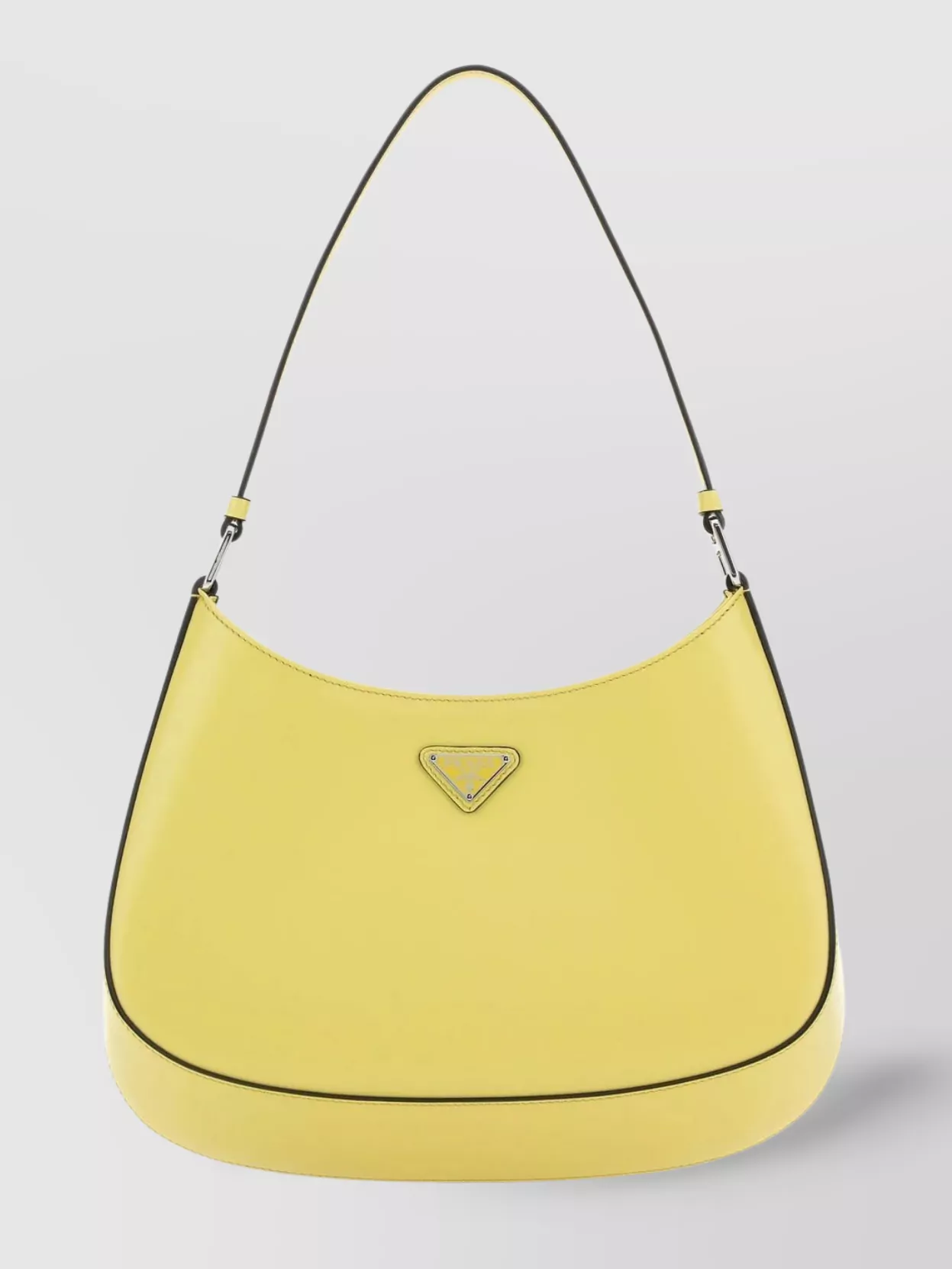 Shop Prada Cleo Leather Shoulder Bag In Yellow