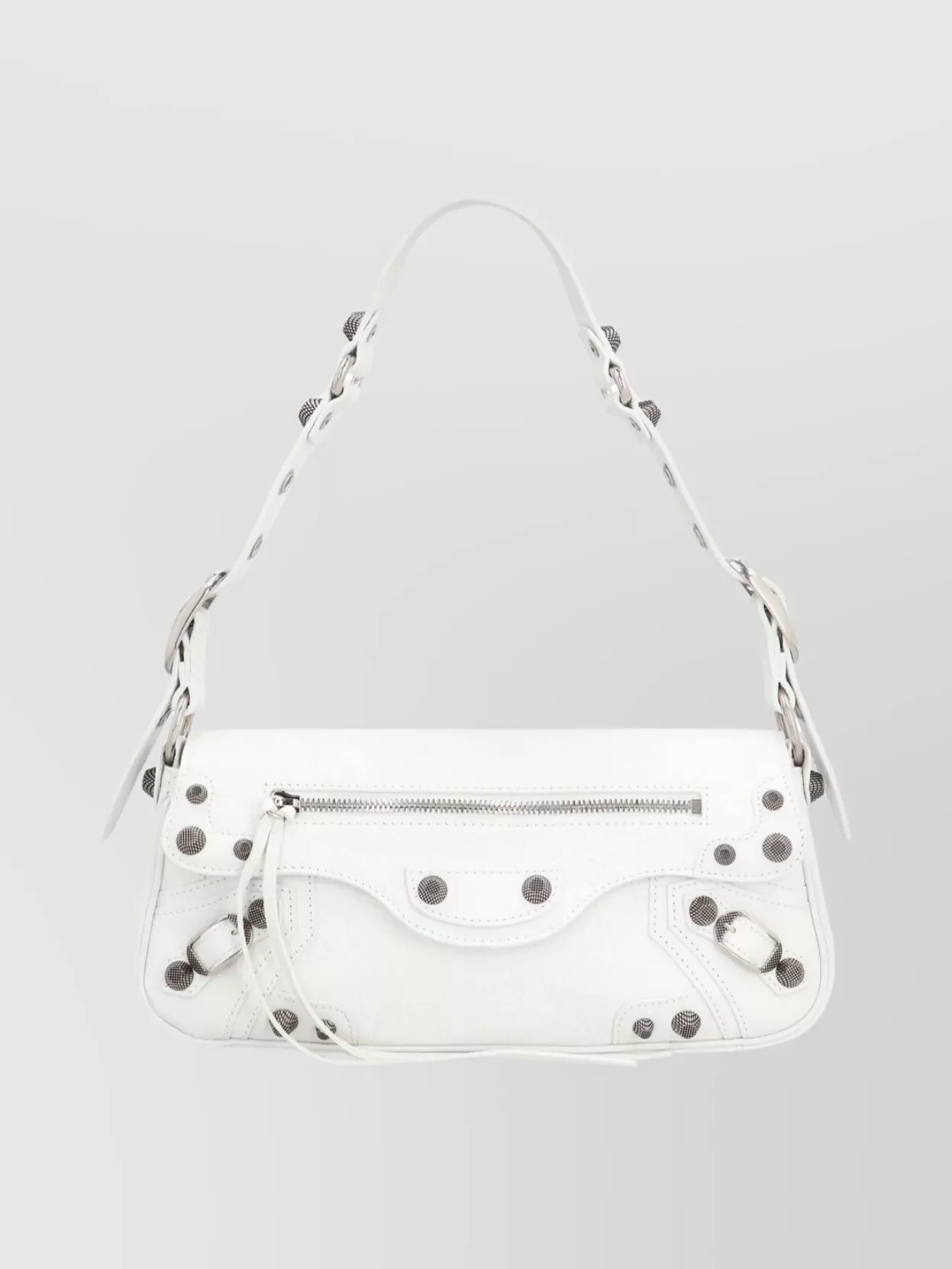 Balenciaga Leather Crossbody Bag Featuring Studs