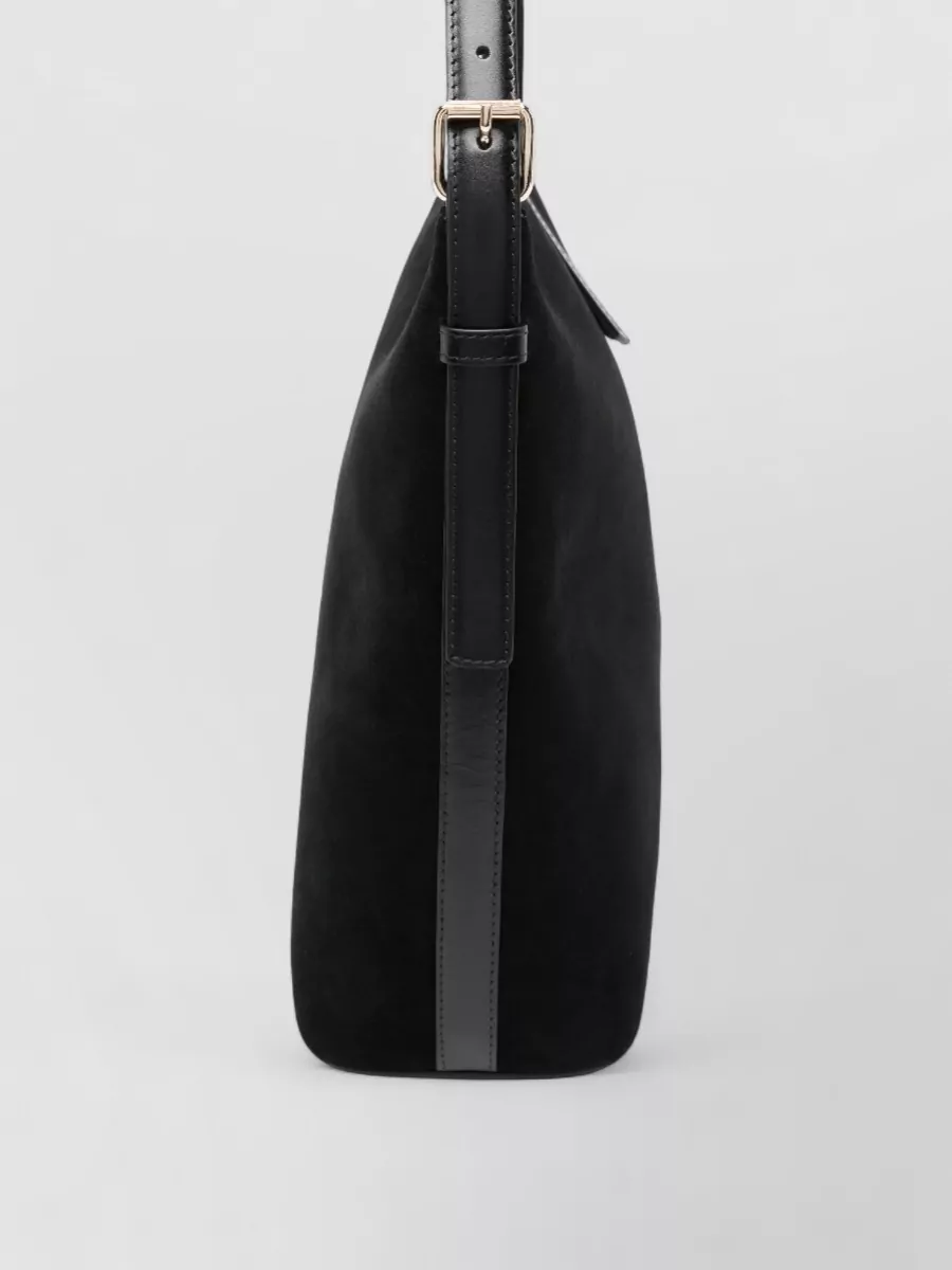 A.p.c. Rectangular Suede Shoulder Bag Strap
