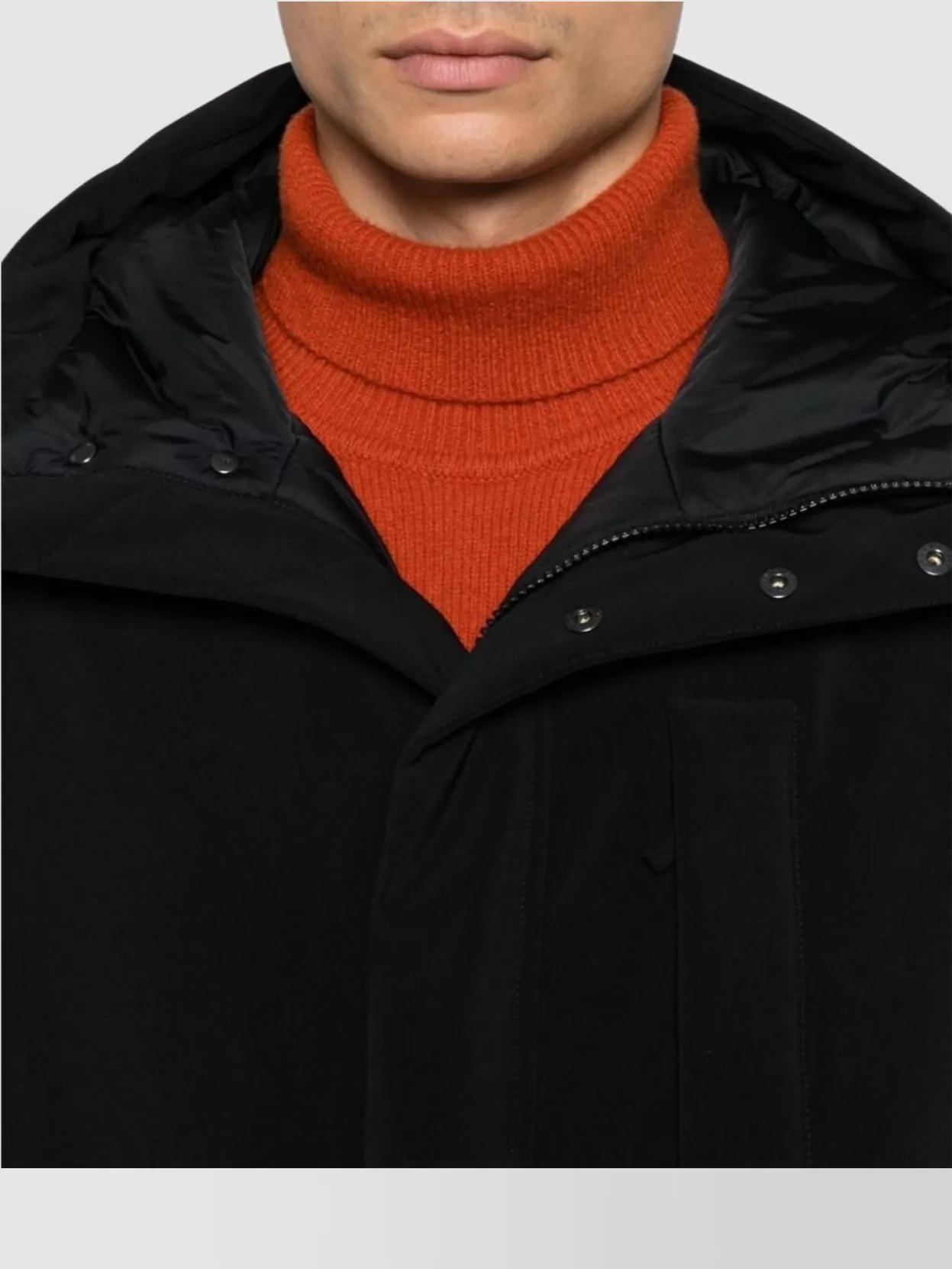 Aspesi Parka Hooded Side Pockets In Blue