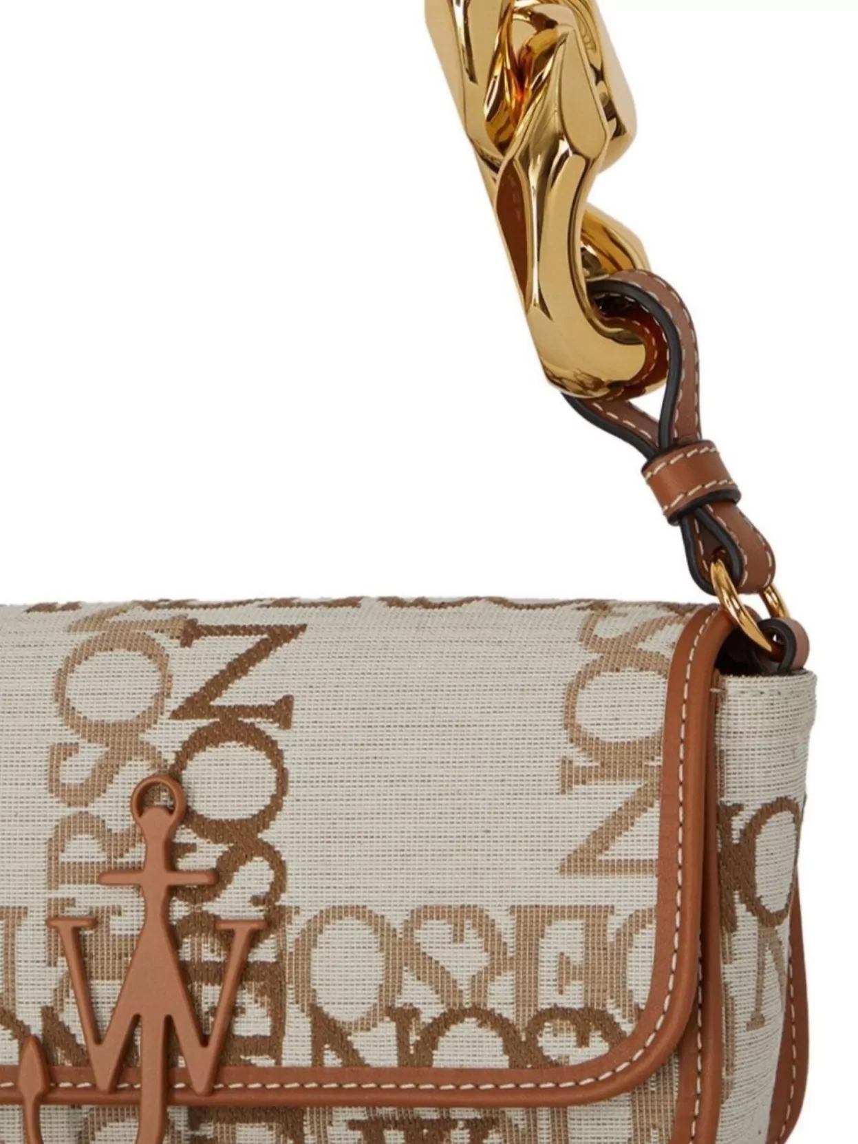 Jw Anderson Fabric Anchor Chain Baguette Shoulder Bag