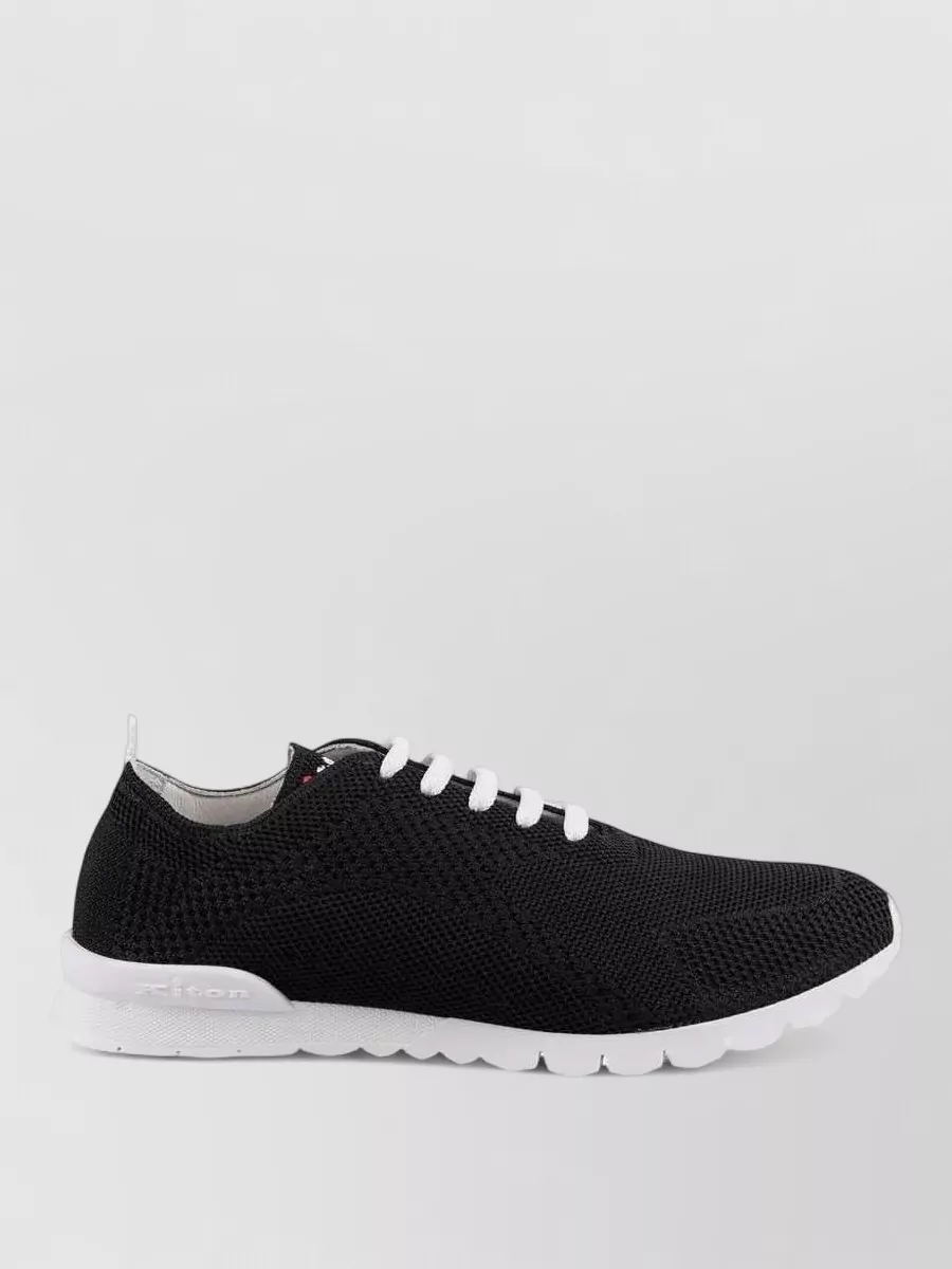 Kiton Textured Low-Top Sneakers