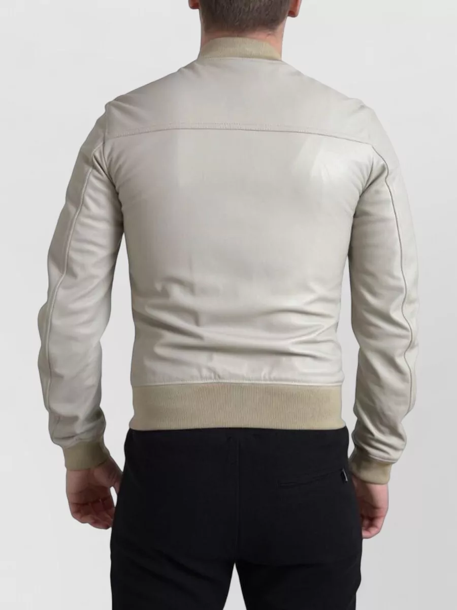 Dolce&Gabbana Leather Bomber Jacket