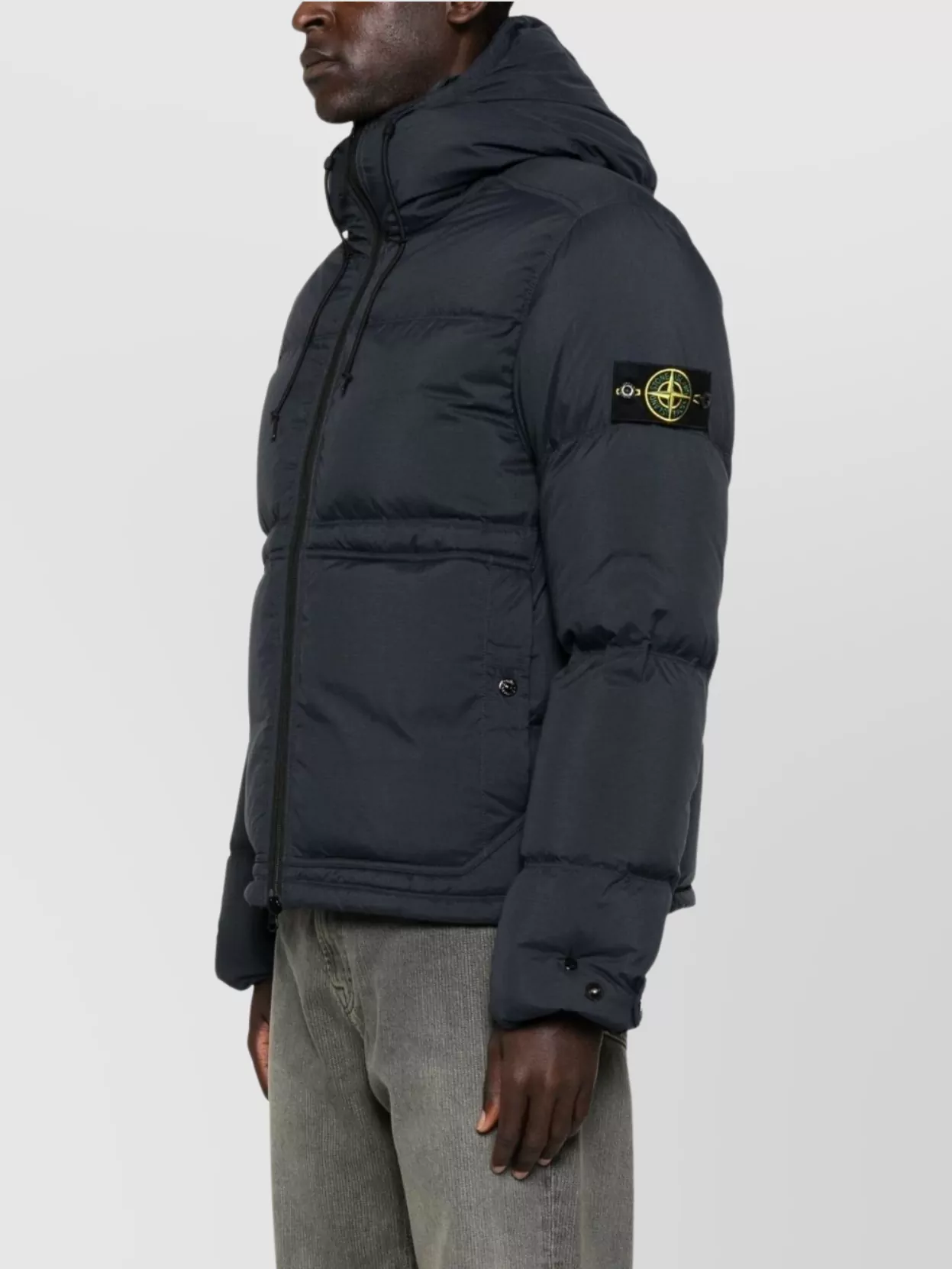Stone Island Versatile Hooded Jacket Drawstring Hem