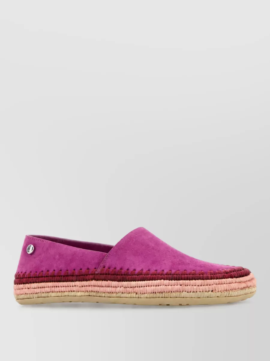 Loewe Paula's Ibiza suede leather espadrilles