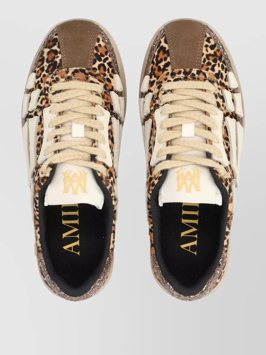 Amiri Wild Pattern Pacific Bones Sneakers