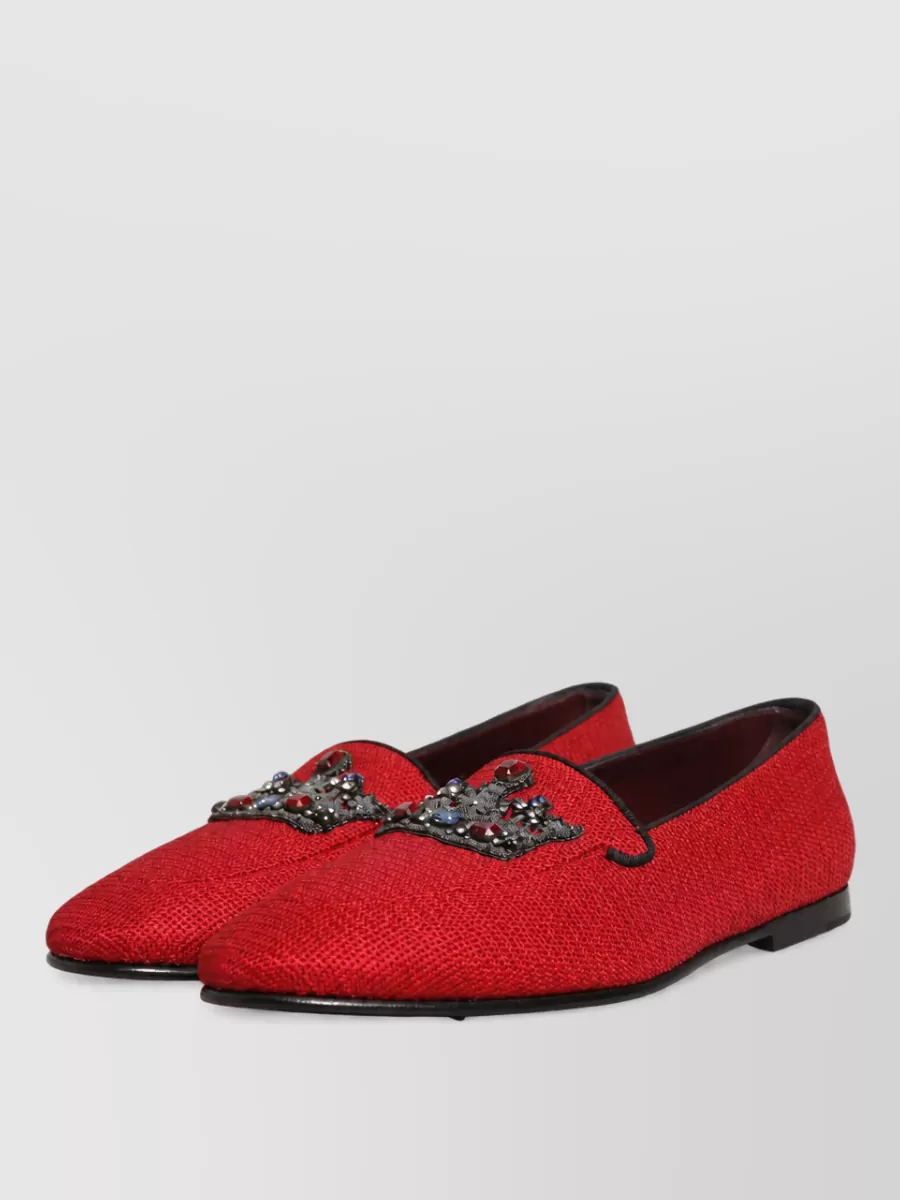 Dolce&Gabbana leather embellished loafers