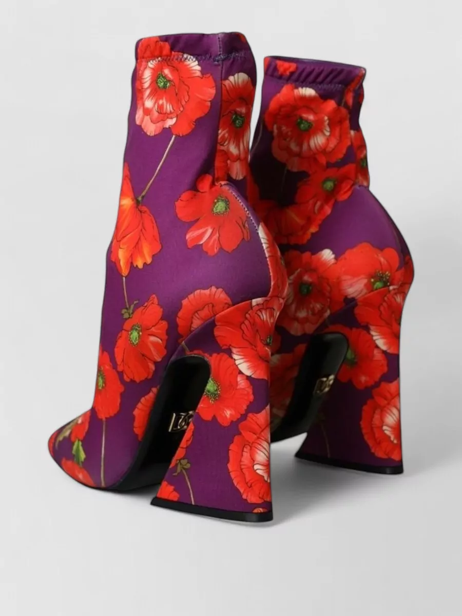 Dolce&Gabbana Floral Ankle Boots