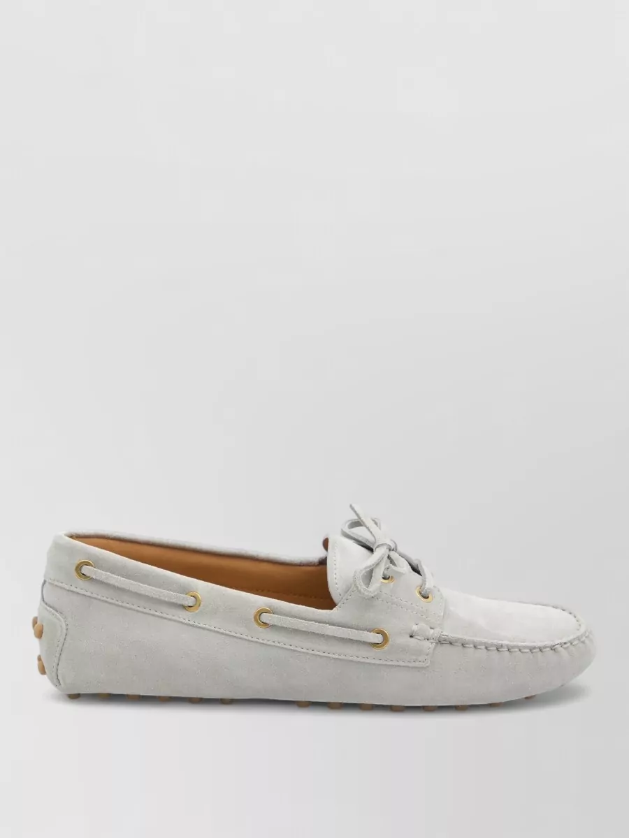 Tod's Gommino Boat Loafers Suede Sole Studs