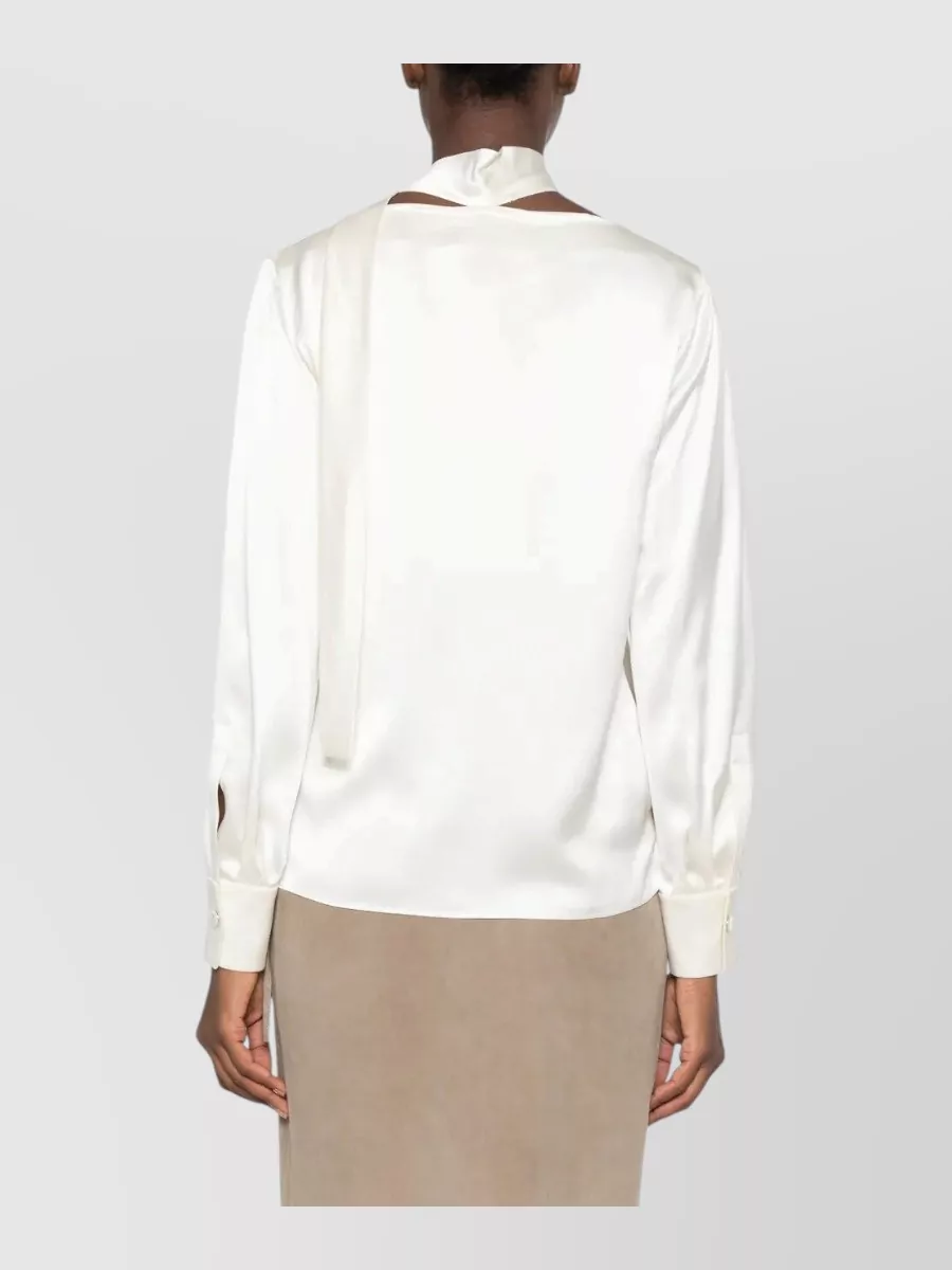 Max Mara Silk Neck Scarf Blouse