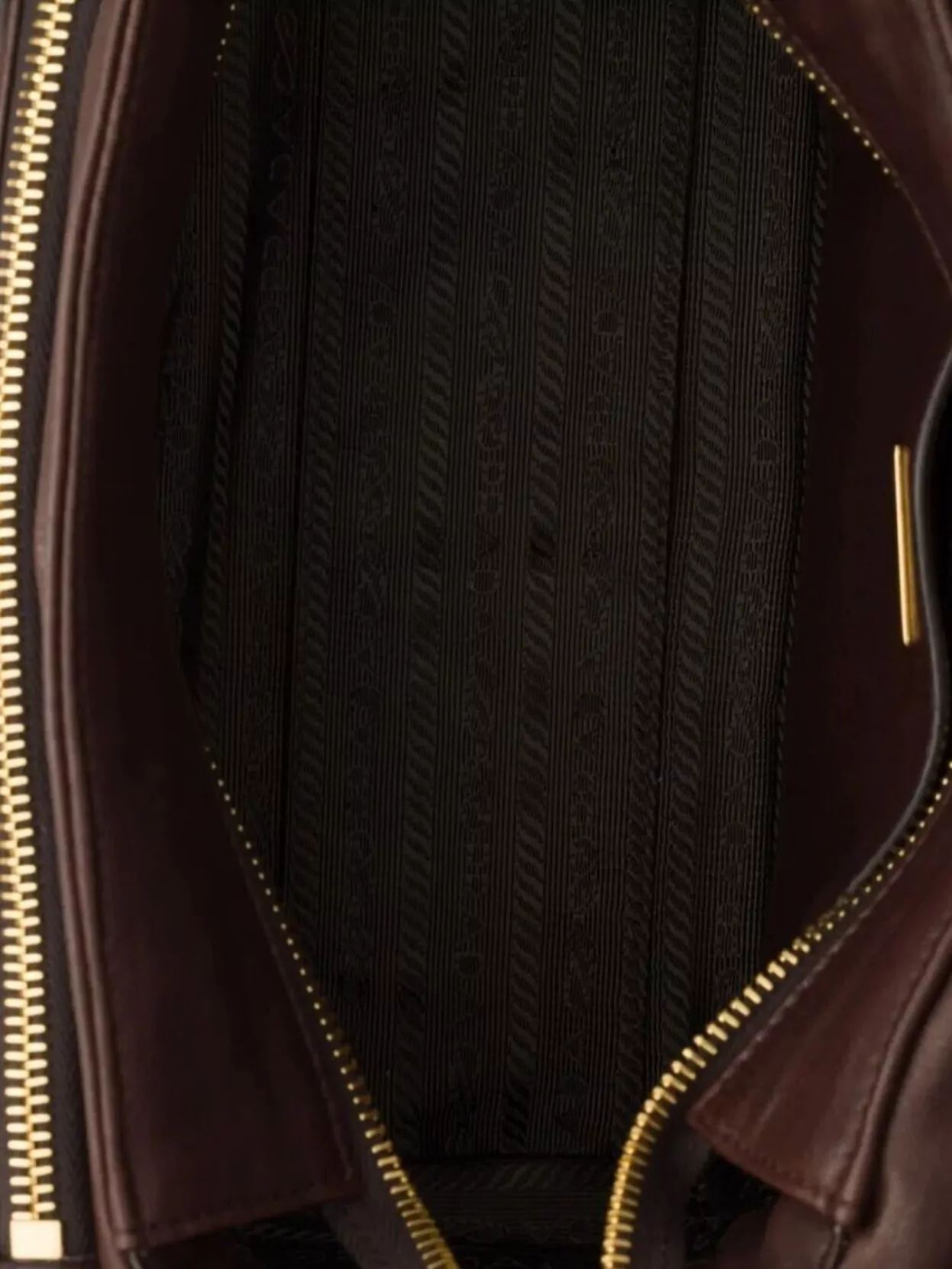 Prada Medium Nappa Leather Shoulder Bag Flap In Brown