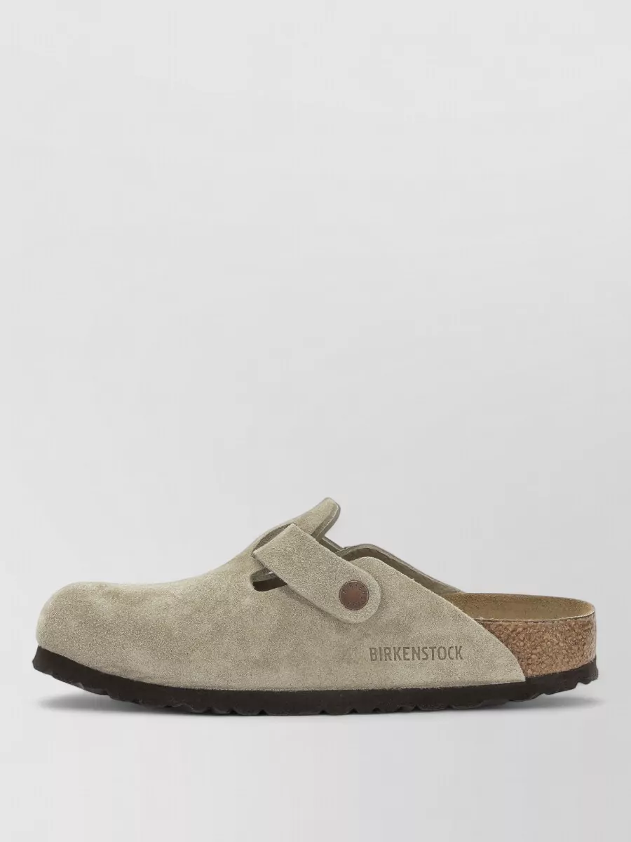 Birkenstock Suede Leather Boston Slippers