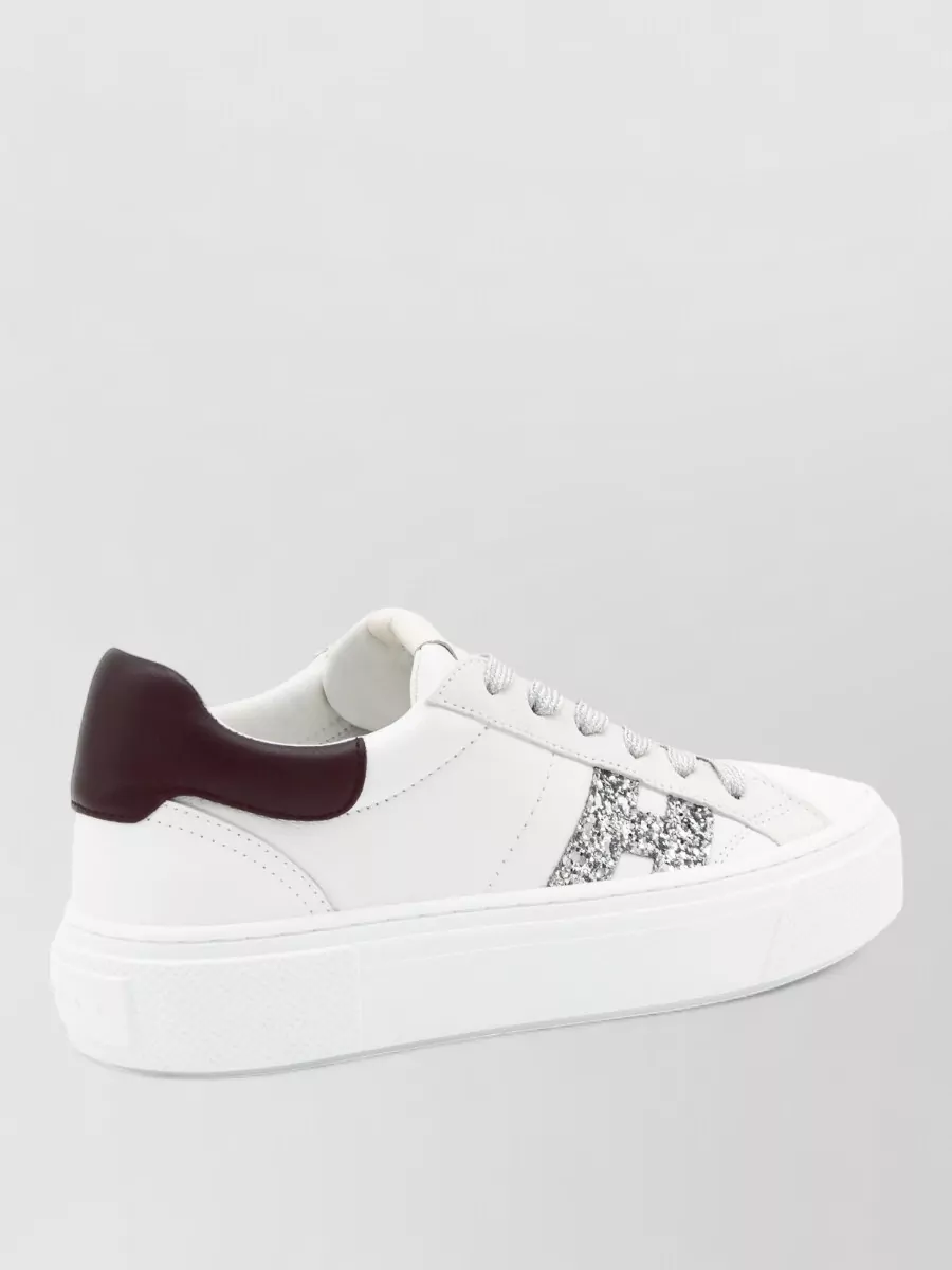 Hogan Low Top Sneakers Glitter Detail Rubber Sole