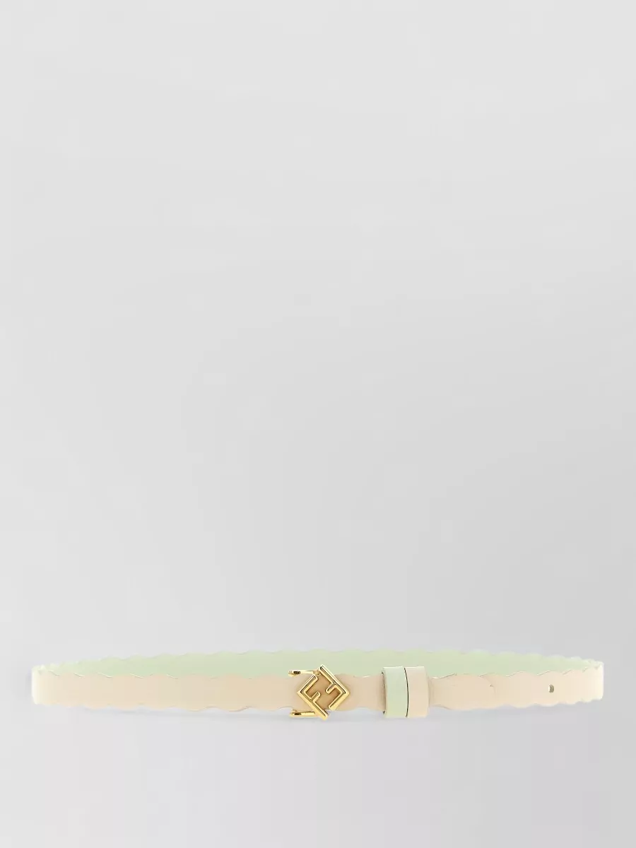 Fendi Calfskin Leather Reversible Belt