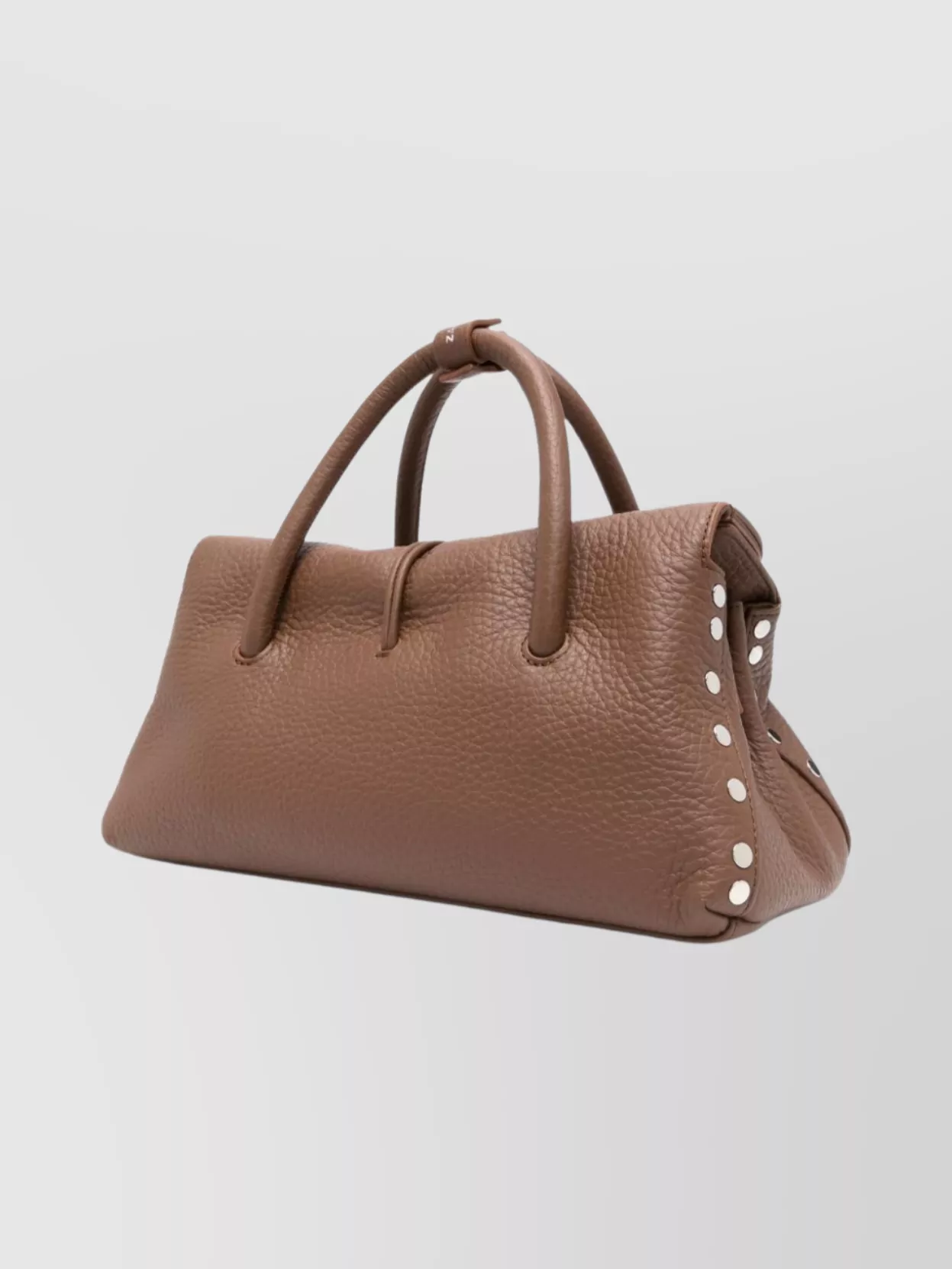 Zanellato Small Leather Shoulder Bag Featuring Studs