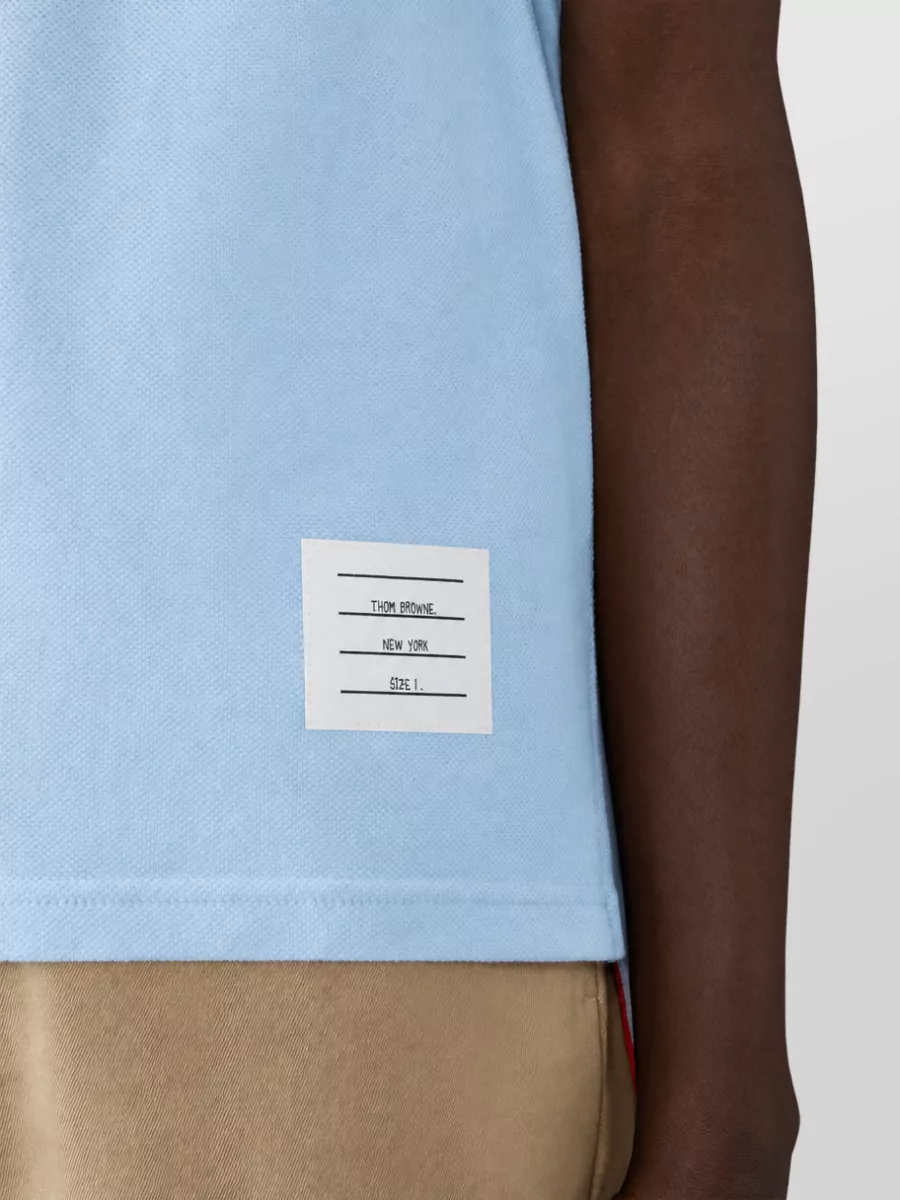 Thom Browne Striped Cotton Polo Shirt
