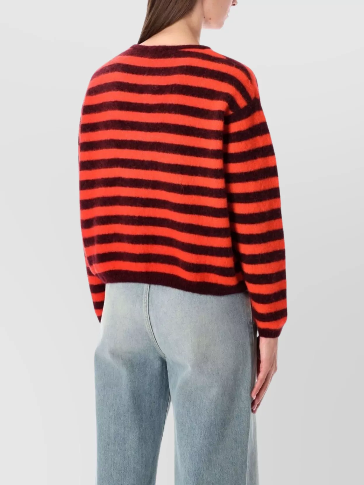 American Vintage Striped Knit Cardigan Long Sleeves
