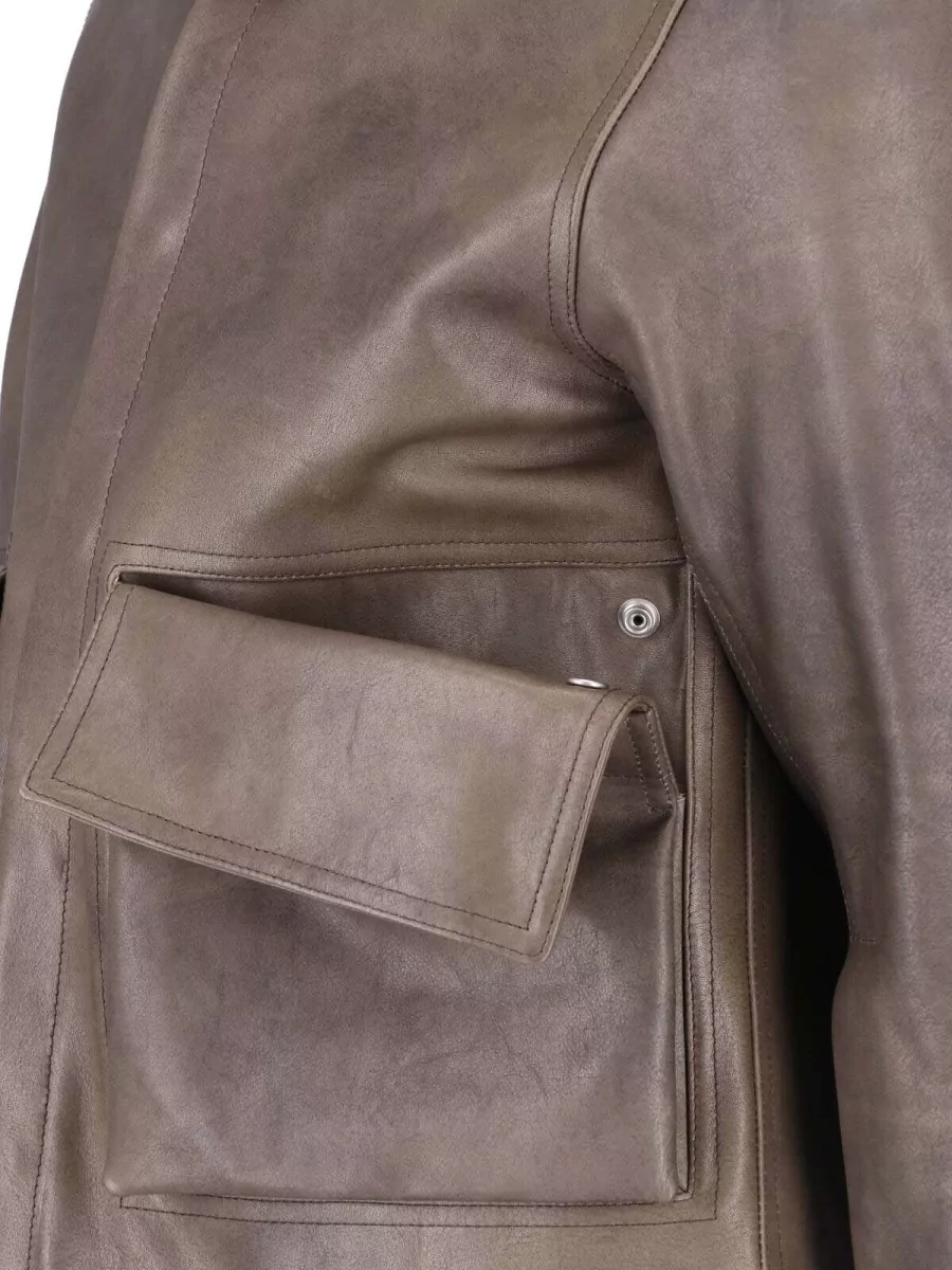Rick Owens Leather Coat